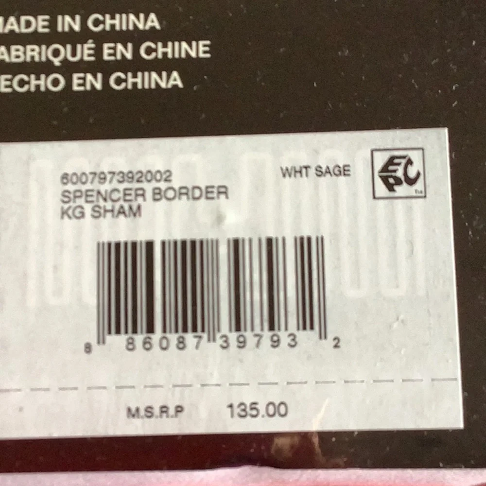 Ralph Lauren Spencer Border Sateen EuroSham.